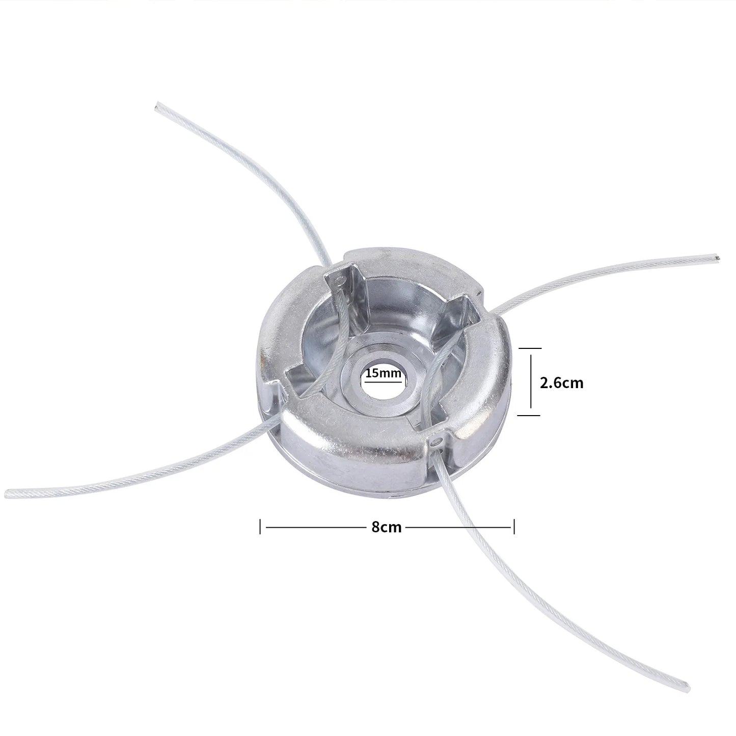 Lawn Mower Replacement Parts 1pc Universal Aluminum Alloy Lawn Mower Head with Nylon Steel Lawn Mowing Line.