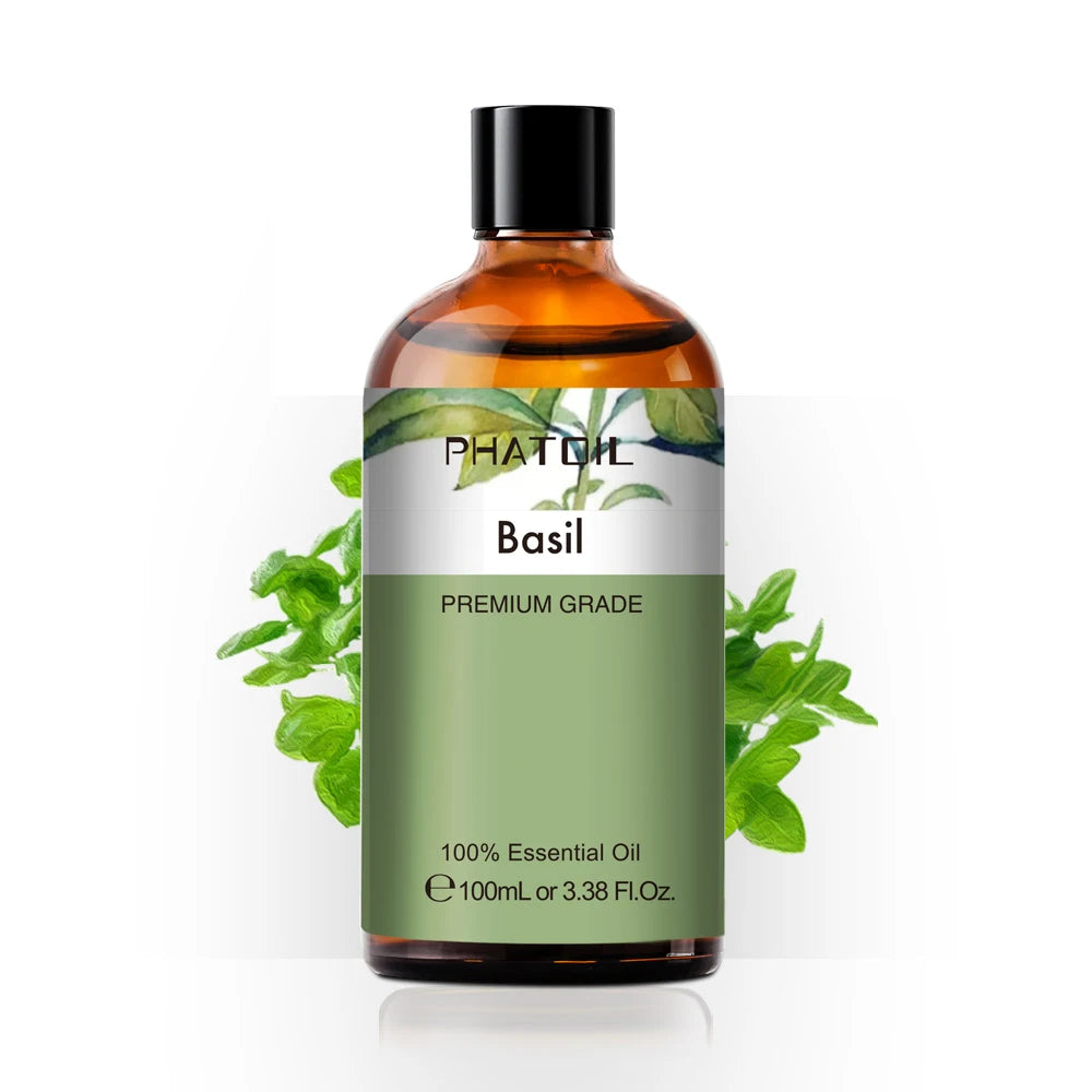 100ml Pure Essential Oil for Diffusers — Aromatherapy (Lavender, Rose, Peppermint & More)