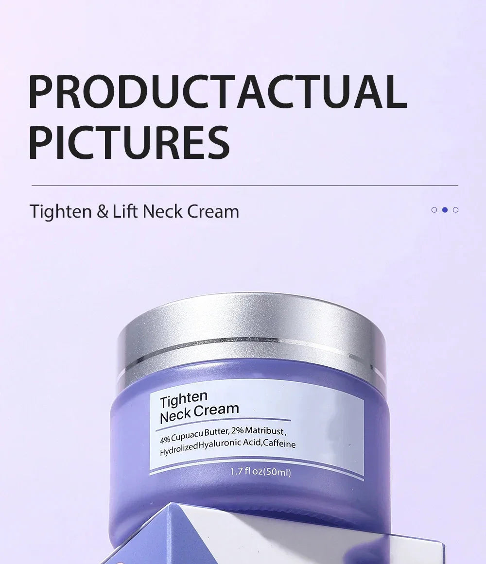Tighten Lift Neck Cream Firming Lifting Brightens Eliminate Neck Fine Lines Neck Remove Double Chin Rejuvenation Cream Skin Care
