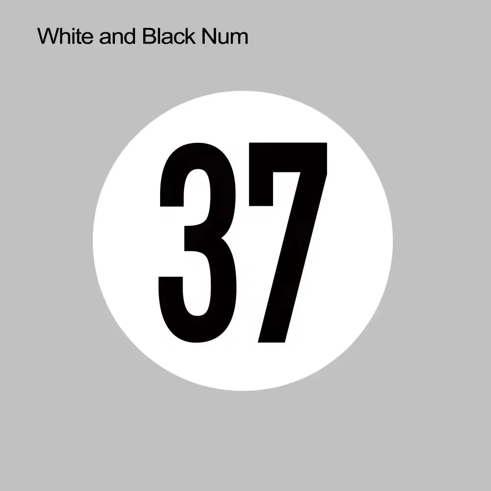 Car Door Side Number 37 Racing Decal – Compatible with MINI Cooper Countryman, Clubman, F55 F56 F60 R55 R56 R60 R61