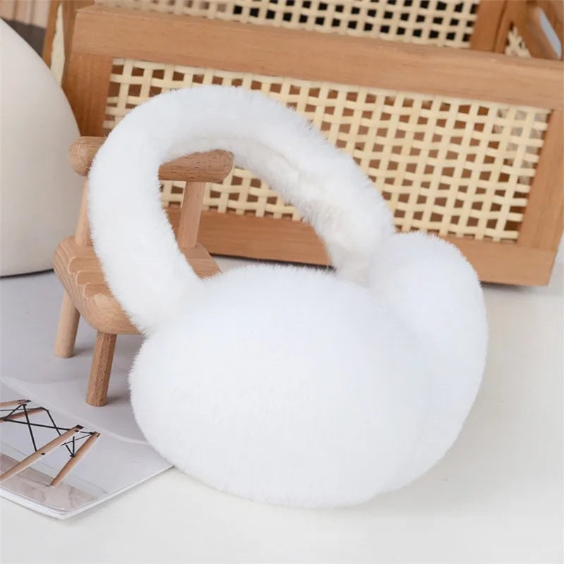 2024 Fashion Autumn Winter Earmuffs Women Men Warm Cute Plush Solid Color Ear Muffs Outdoor Cold Protection Ear-Muffs Ear Cover