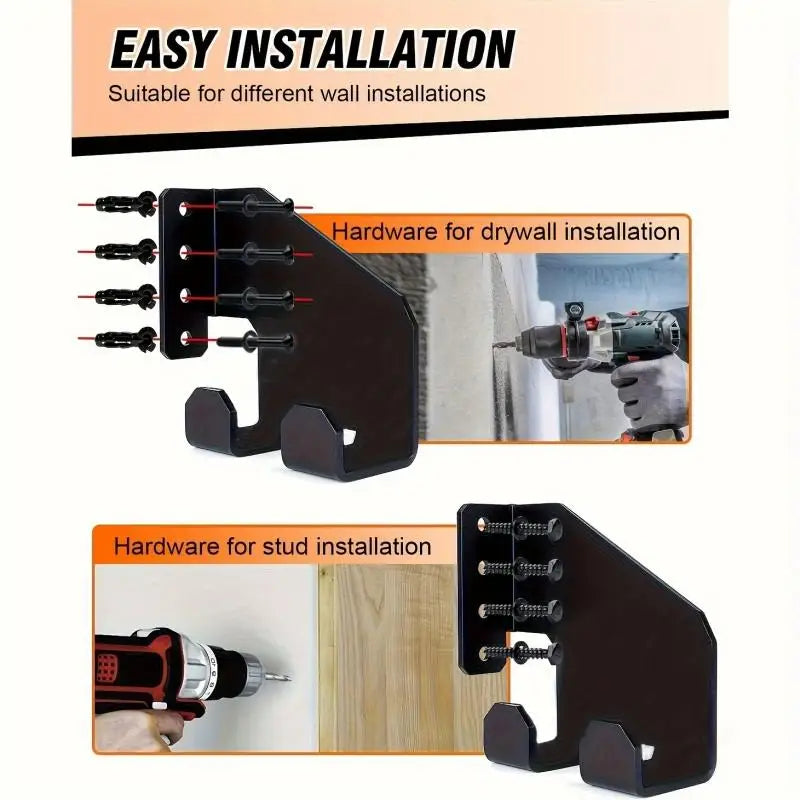 Heavy Duty Iron Chainsaw Hanger Wall Mount Storage Hook Garage Organizer for Chainsaw Power Tools Garden Tool Holder