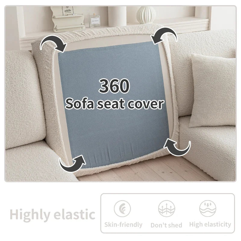 Elastic Stretch Sofa Cover Waterproof 1/2/3/4 Seater Adjustable Strap Non-Slip Slipcovers for Sectional Recliner Living Room
