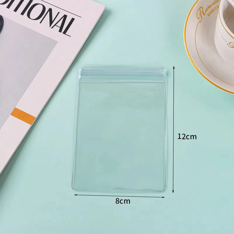 50/20/10 PCS PVC Self Sealing Jewelry Bag Thick Necklace Bracelet Ziplock Bag Ring Storage Holder Bag Storage Anti-oxidation Bag