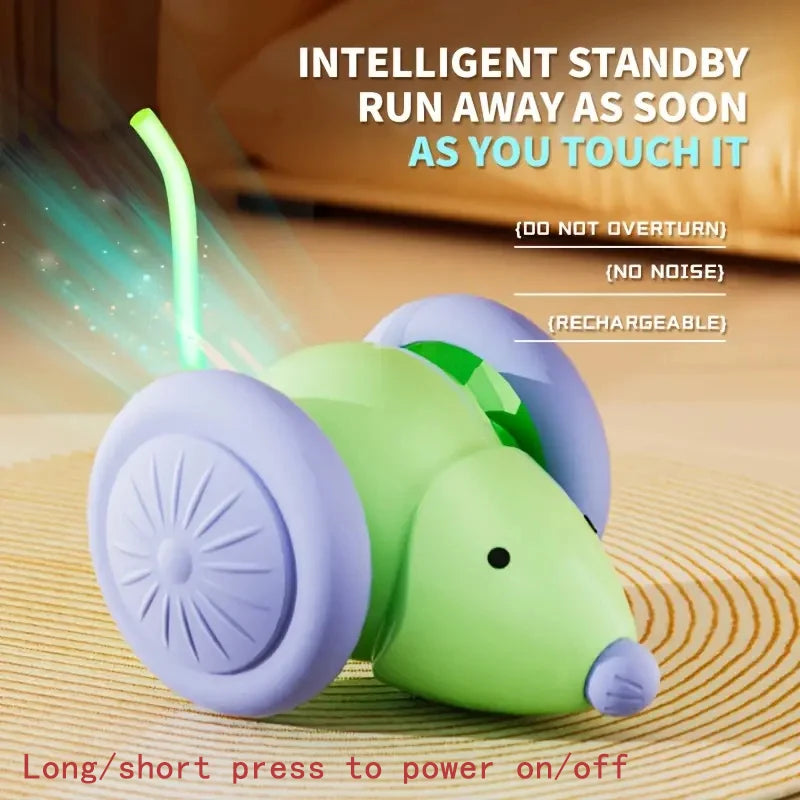 Smart Electric Rolling Cat Toy Ball – USB Rechargeable Automatic Interactive Teaser | Moving Bouncing Ball for Cats