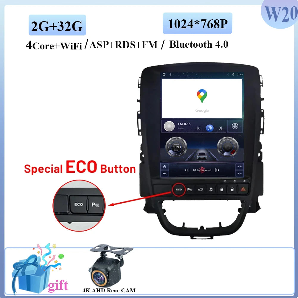 Car Radio For Opel Astra J 2009-2015 Android Auto GPS Navigation Head Unit Multimedia Video Player 5G WIFI Carplay No 2din DVD