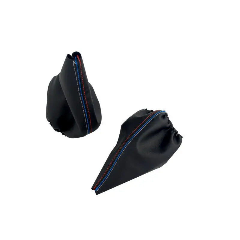 WLR RACING - Shift Gear Stick Manual Handbrake Gaiter Shift Boot Leather Boot Car-Styling For BMW 3 Series E36 E46 M3 Car SBC13