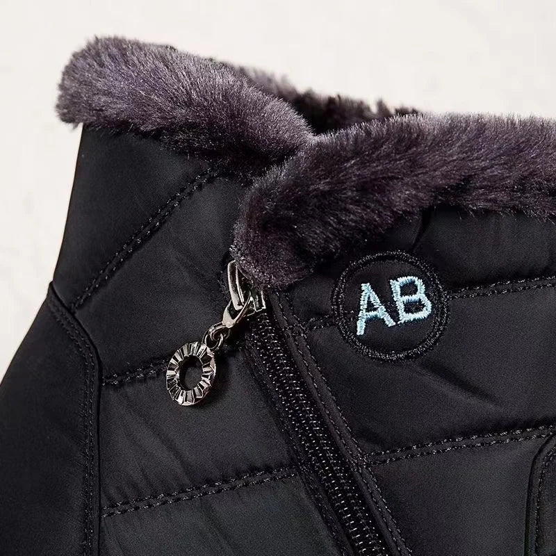 Women's Brown Ankle Snow Boots - Comfortable Outdoor Winter Shoes - photo 2