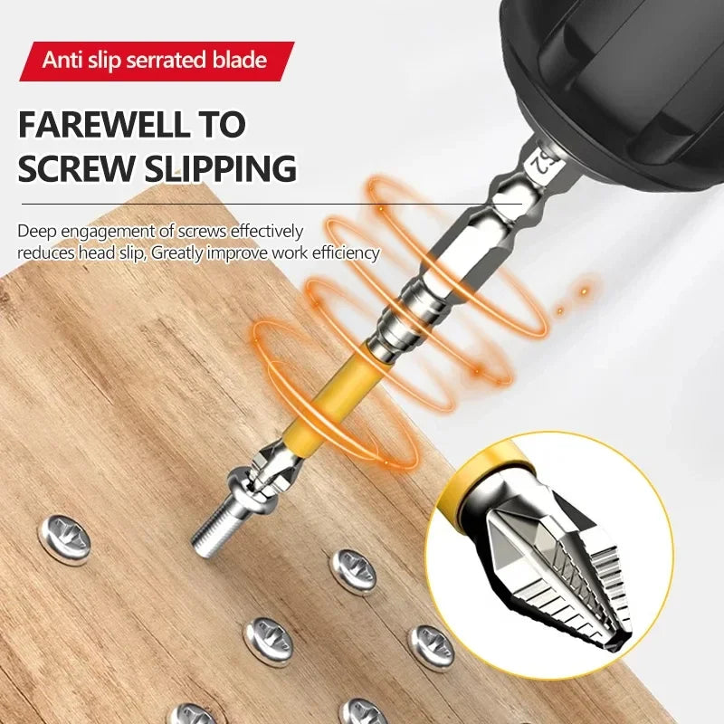 Non-slip PH2 Magnetic Batch Head Cross Screwdriver Hardness Drill Bit Screw Driver Hand Tools 25/50/65/70/90/150mm