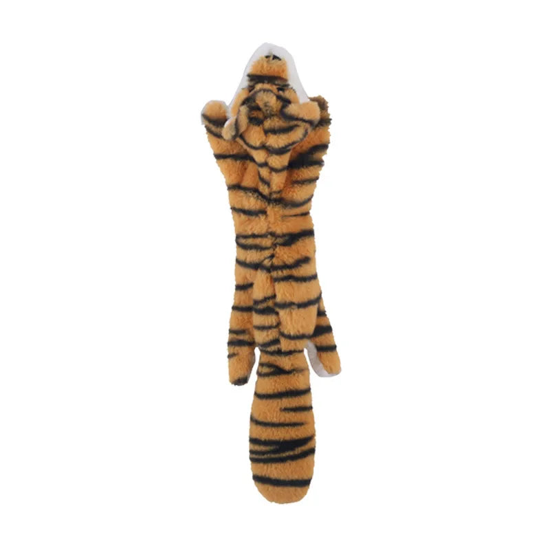 Plush Animal Squeaky Dog Toys - Tiger, Penguin, Fox & More - photo 23