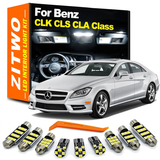 LED Interior Dome Reading Trunk Light Kit For Mercedes Benz CLS CLA CLK W218 W219 C117 W209 W208 A209 A208 Car Bulb Accessories