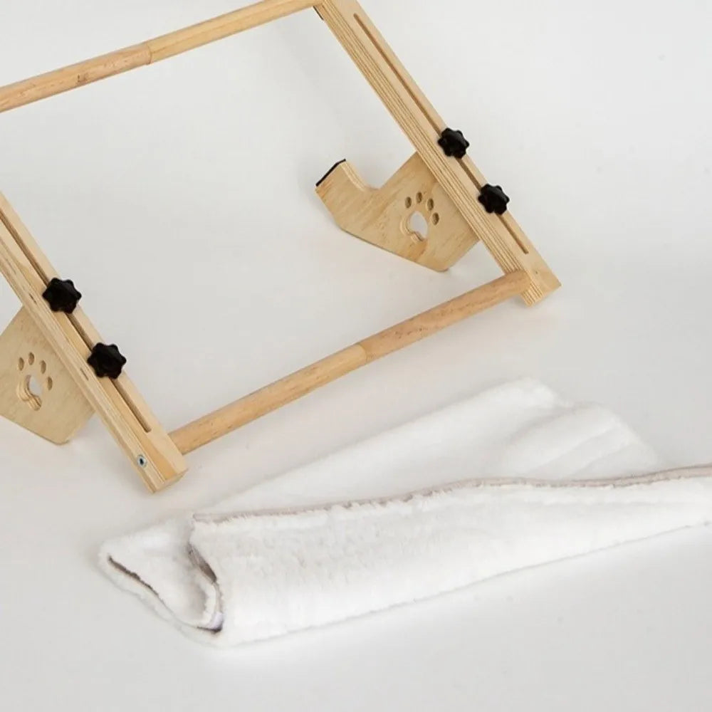 Wooden Frame Cat Window Hammock - Detachable Hanging Cat Bed – photo 2