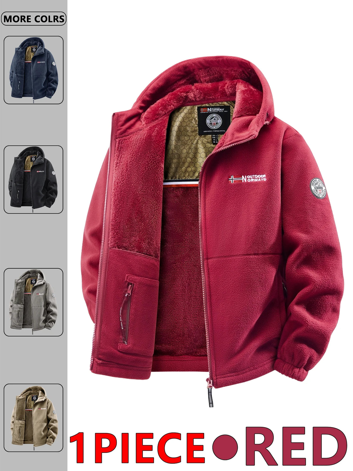 Men's Hooded Casual Jacket - Zip Coat for Travel and Commuting - photo 3