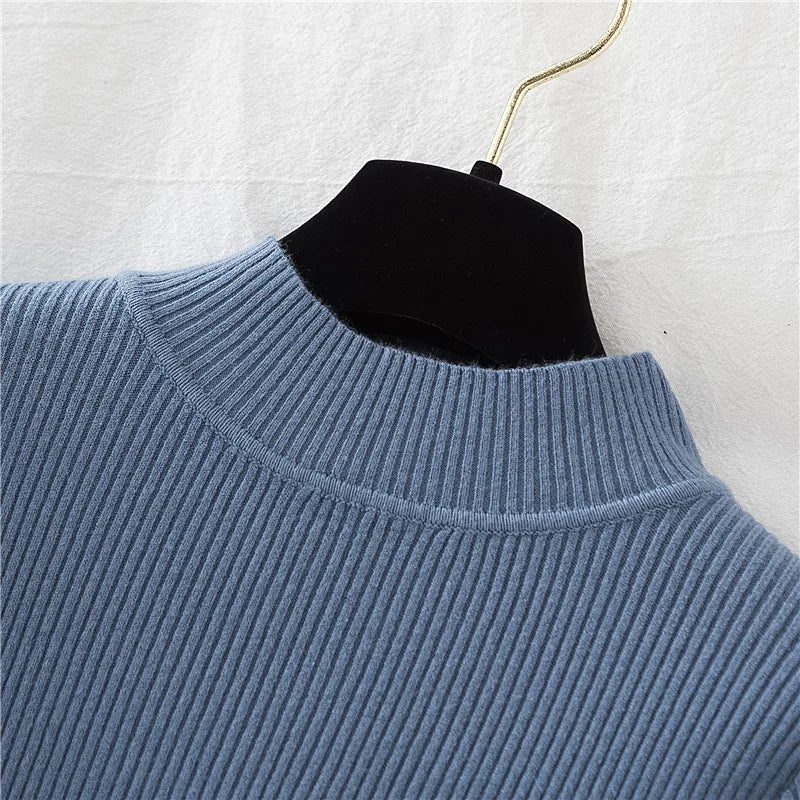 Women's soft turtleneck sweater, cotton blend — view 16 of 20