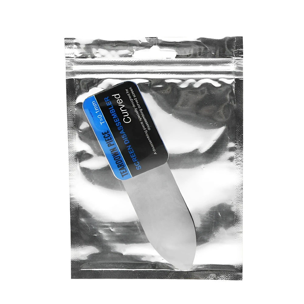 1-20Pcs Mobile Phone Curved LCD Screen Spudger Opening Pry Card Tools Ultra Thin Flexible Mobile Phone Disassemble Steel Metal