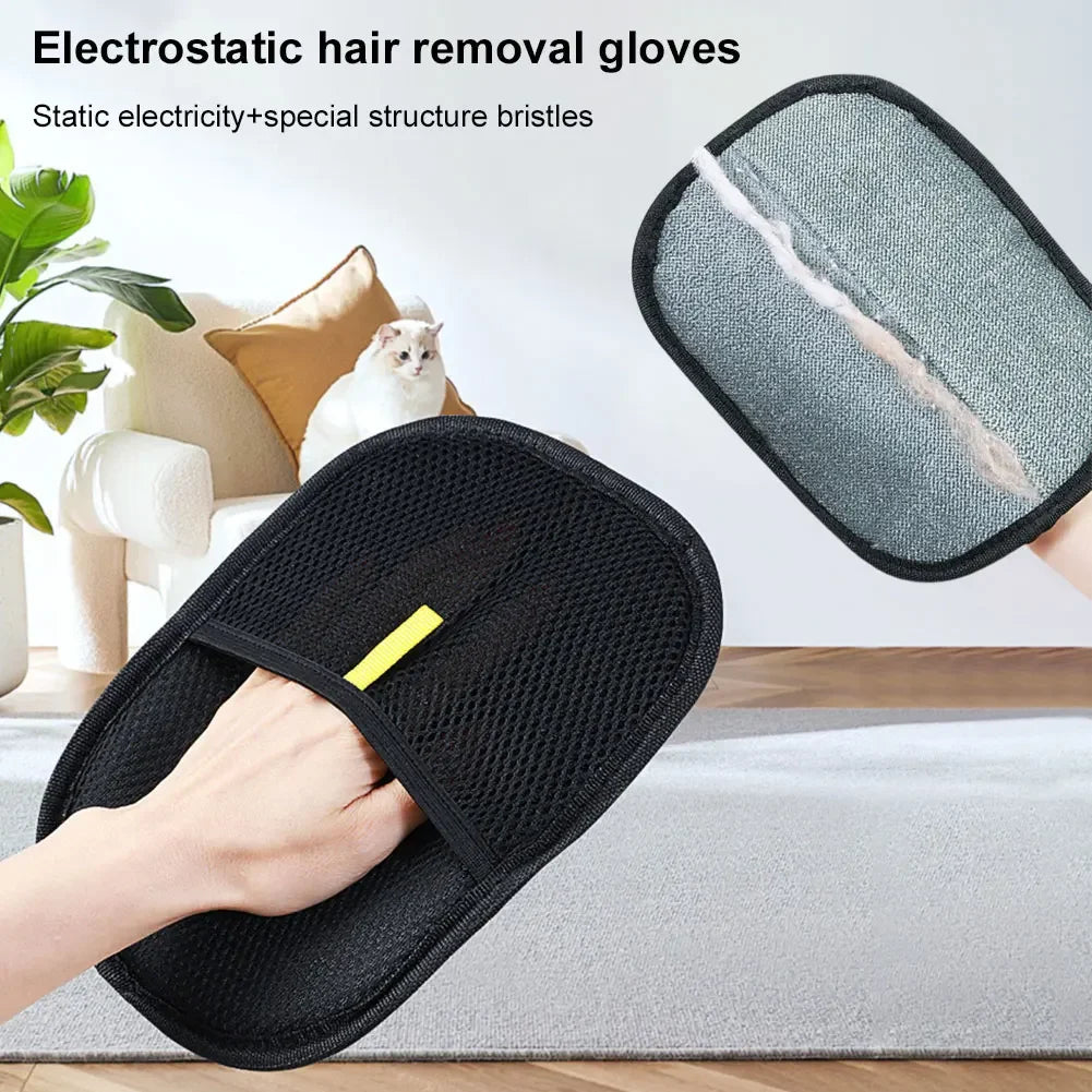 Pet Hair Remover Deshedding Gloves – Grooming Brush Mitt for Cats & Dogs | 1, 2 or 3 Pack