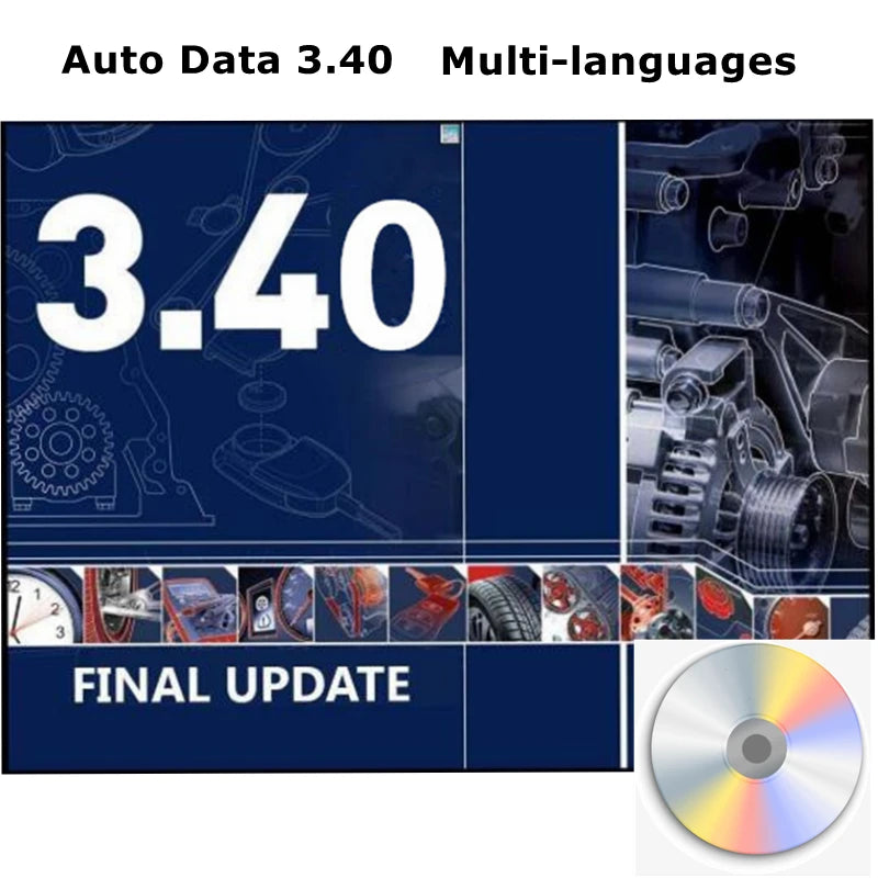 2025 hot Auto Repair Software AUTO DATA 3.45 Wiring Diagrams data with install video AutoData 3.40 Multi-languages CD USB Drive