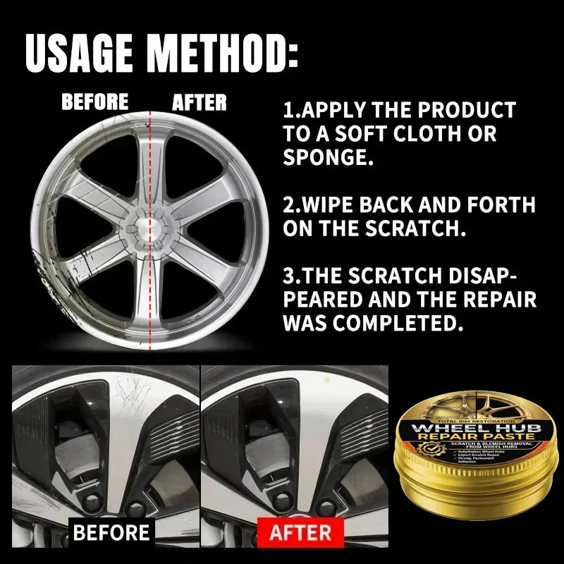 Aluminum Wheel Rim Scratch Repair Paste
