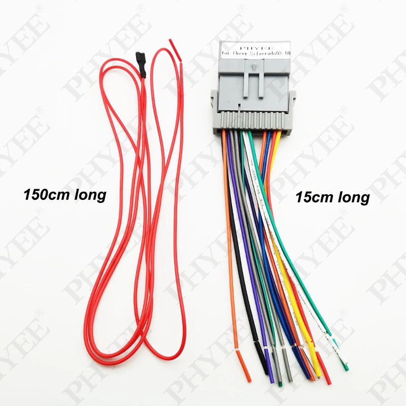 Car Stereo Radio Wiring Harness Adapter 24 Pin for Chevy Silverado Chevrolet Malibu Impala GMC Envoy Sierra Buick Pontiac Hummer