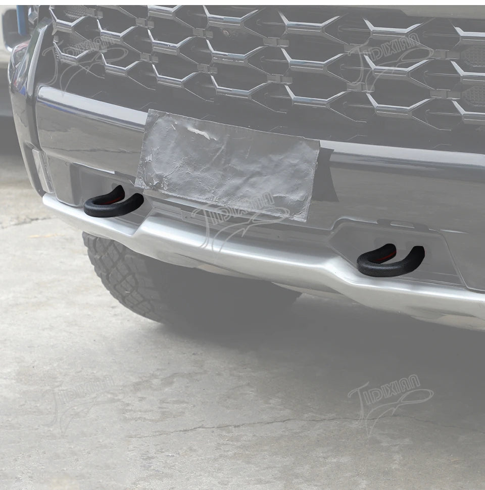JIDIXIAN Fit for Chevrolet Silverado for GMC Sierra 2014-2026 Car Exterior Front Bumper Trailer Tow Hook Protective Cover