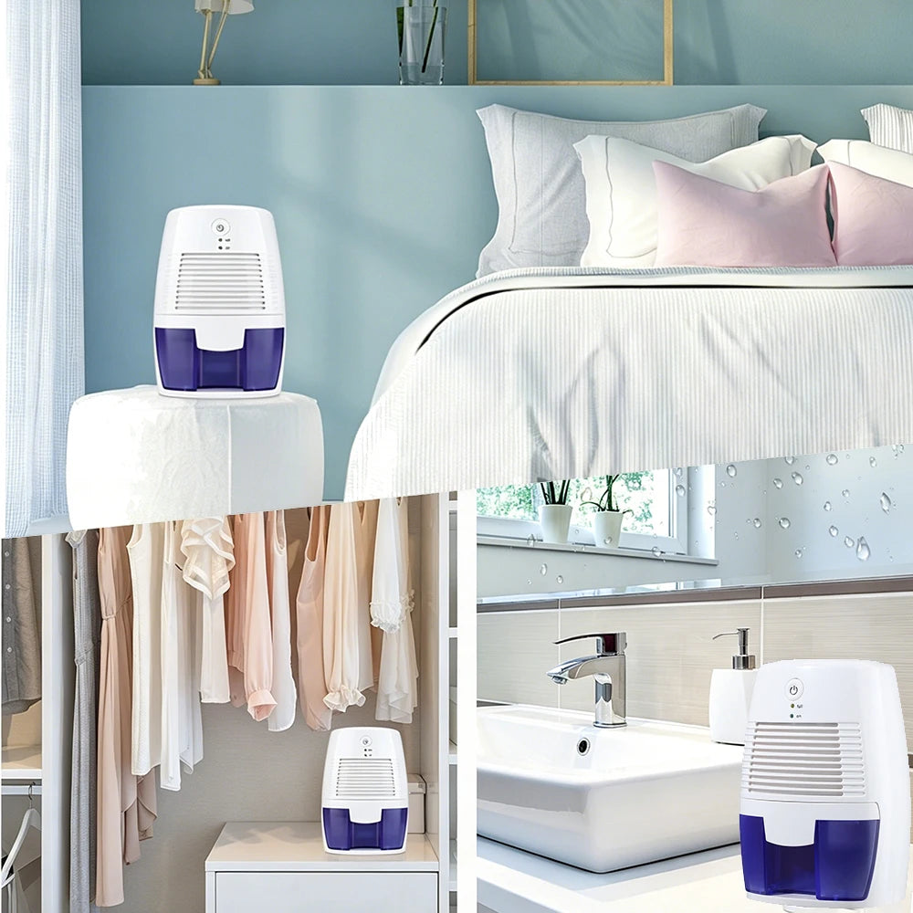 Home Dehumidifier Bedroom Mute Moisture Absorber Air Dryer Mini Humidity Dehumidifier for Bathroom Kitchen Clothes Desiccant