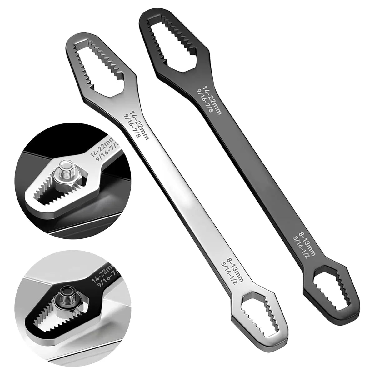 1pcs headed multifunctional universal wrench universal wrench self tightening drooping wrench repair tool for household mainten