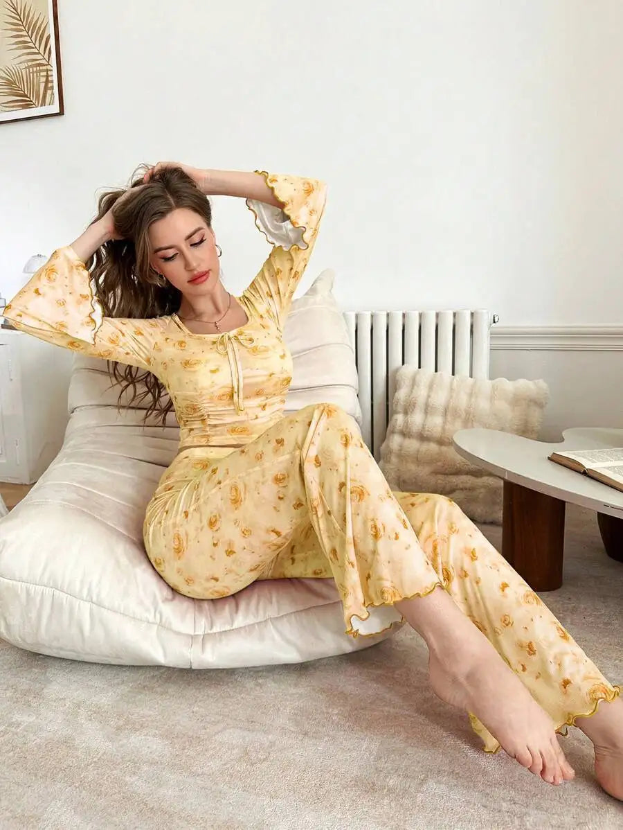 Women's pyjama set, sleep shirt and pants — view 5 of 26