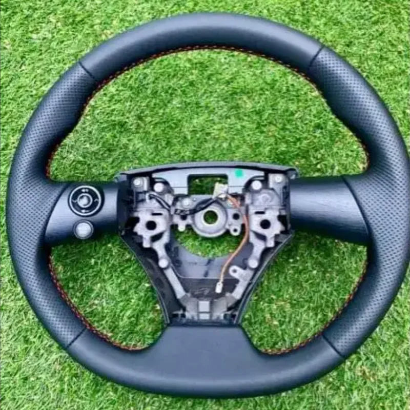 customized Steering Wheel Cover for Toyota iq 2009 2010 2011 2012 2013 DIY Full Coverage Style Leather iq car accessory