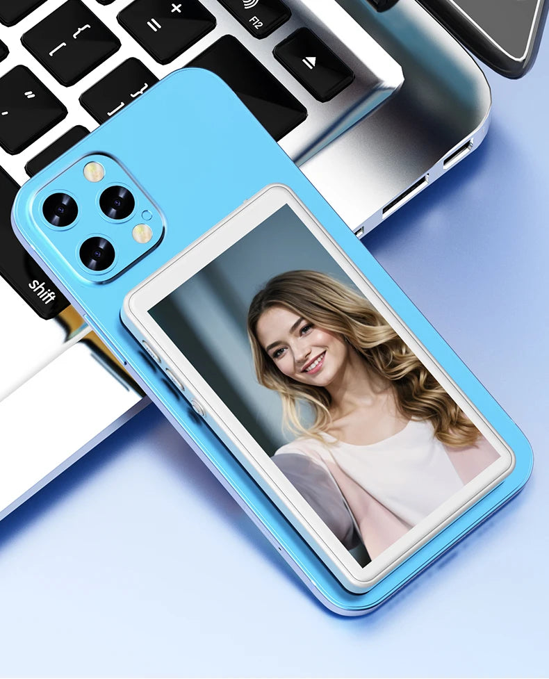 Smartphone Rear Camera Selfie Display Screen Wireless Wi-Fi Mirroring Magnetic Attachment for iOS Android Harmony OS
