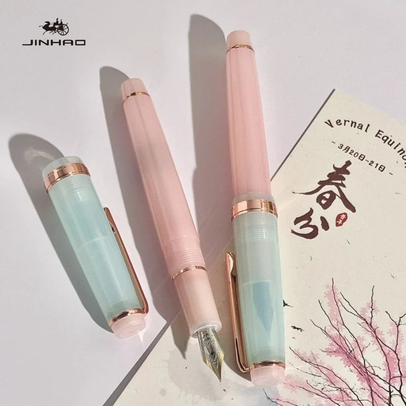 JINHAO 82 Limited Edition Colors Fountain Pen Macaron Color Gold Clip EF/F/M Calligraphy Pen Stationery Office School Supplies