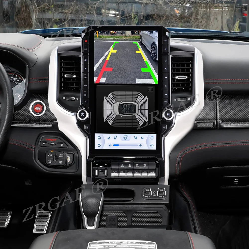 Android 15 Car Radio for Dodge Ram 1500/2500/3500 2019-2023 - 14.5" Tesla-Style Screen