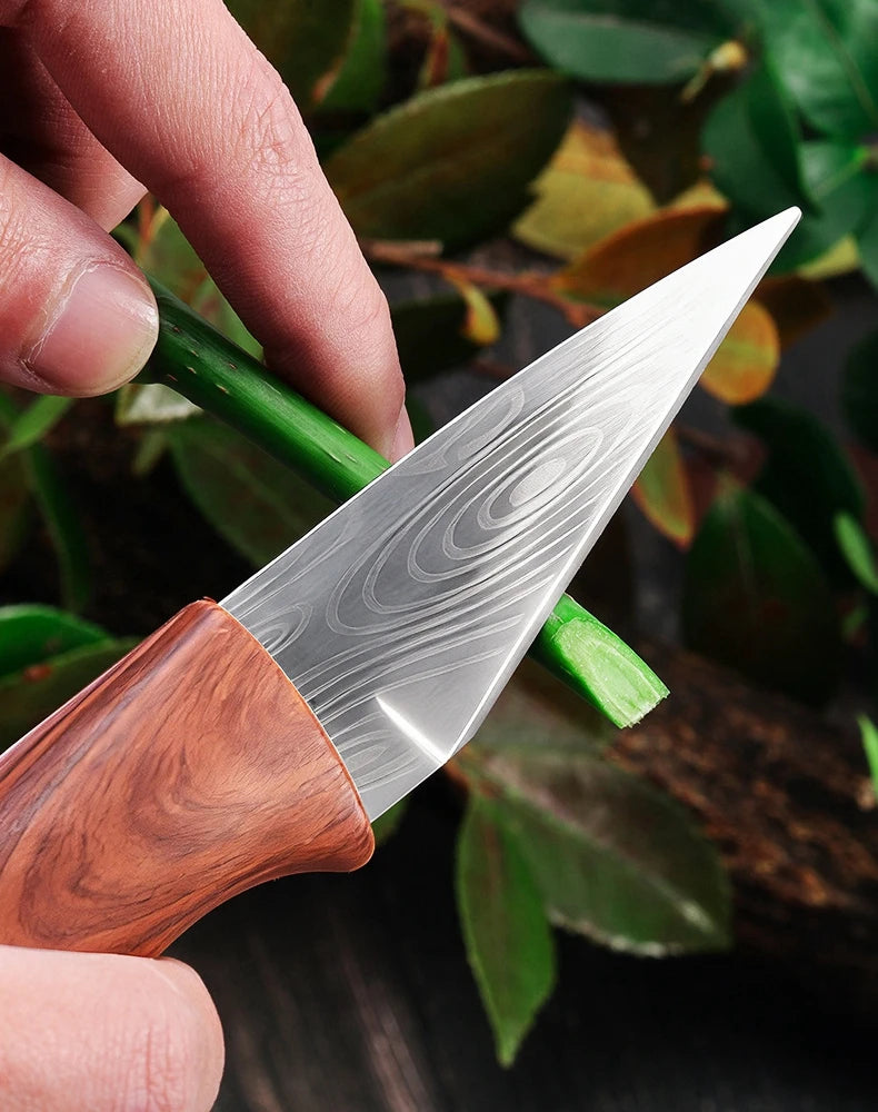 Garden Grafting Knife — Fruit Tree Budding Tool, Wooden Handle