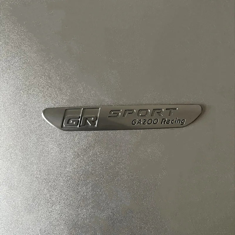 3D Metal GR Sport Gazoo Racing Side Fender Emblem Rear Boot Trunk Badge Sticker For Toyota GR sport C-HR RAV4 Corolla Camry