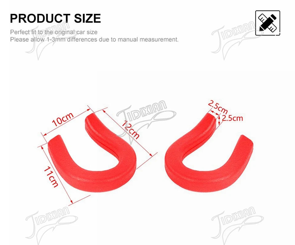 JIDIXIAN Fit for Chevrolet Silverado for GMC Sierra 2014-2026 Car Exterior Front Bumper Trailer Tow Hook Protective Cover