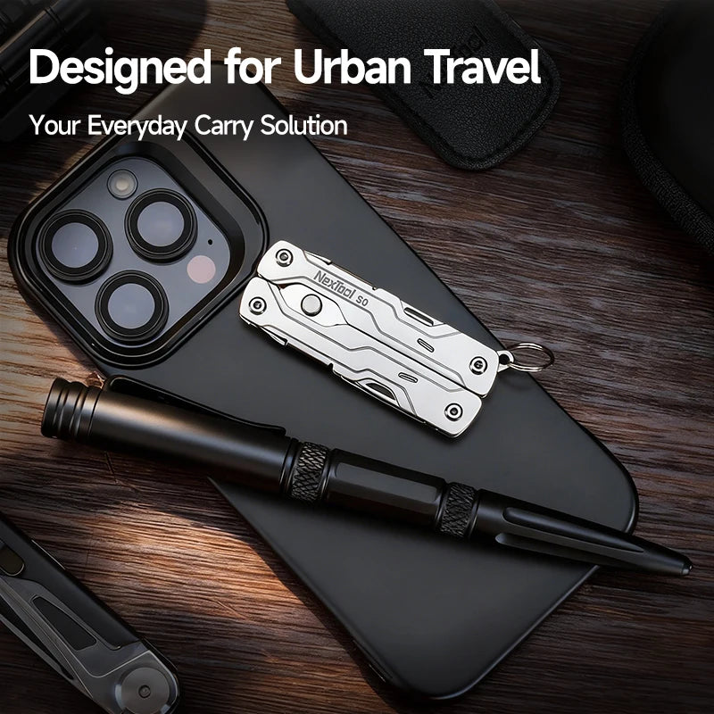 NexTool 8 In 1 Micro Multitools S0 Mini Sailor Scissors Mini Pocket Multitool EDC Folding Hand Tools Camping Survival Multitool