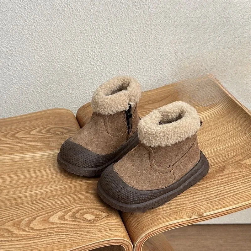 Toddler Fleece-Lined Snow Boots - Warm Winter Ankle Boots - photo 5