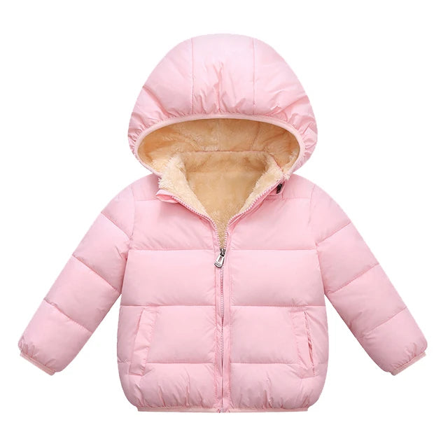 Kids Fur Hood Plush Jacket - Thickened Winter Outerwear for Boys & Girls - photo 8