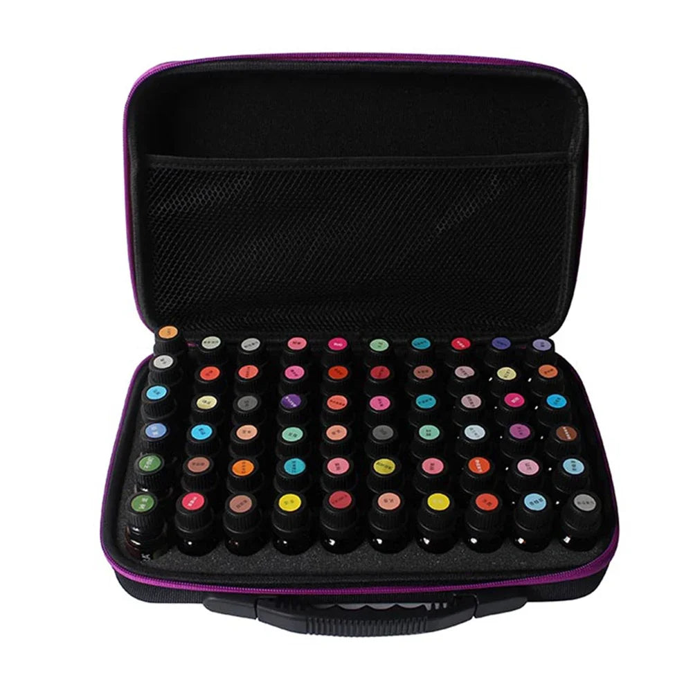 30/60 Bottles Essential Oil Case 15ml Essential Oil Collecting Bags Travel Portable Carrying Cases Nail Polish Storage Bag