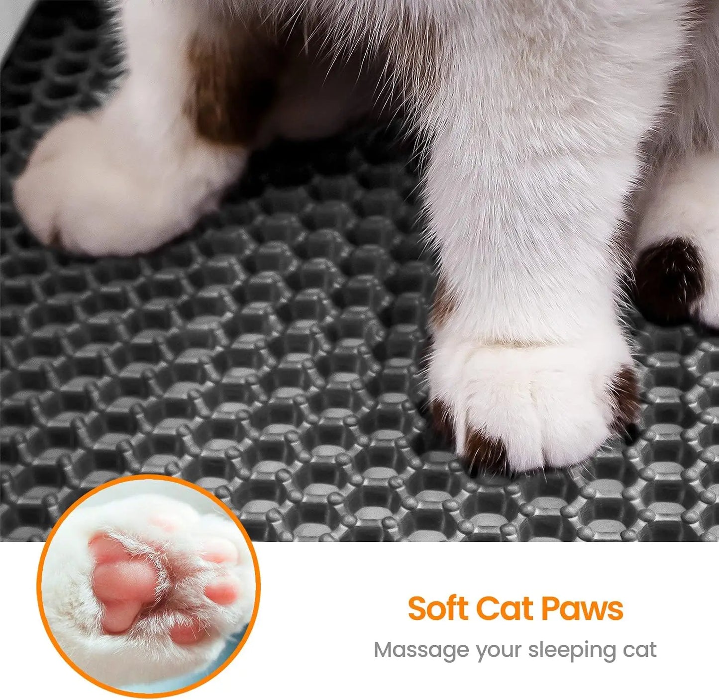 Cat Litter Mat Non Slip Big Pet Litter Box Filter Mat Double Layer Wear Resistant Waterproof Cat Litter Mat Pet Clean Supplies