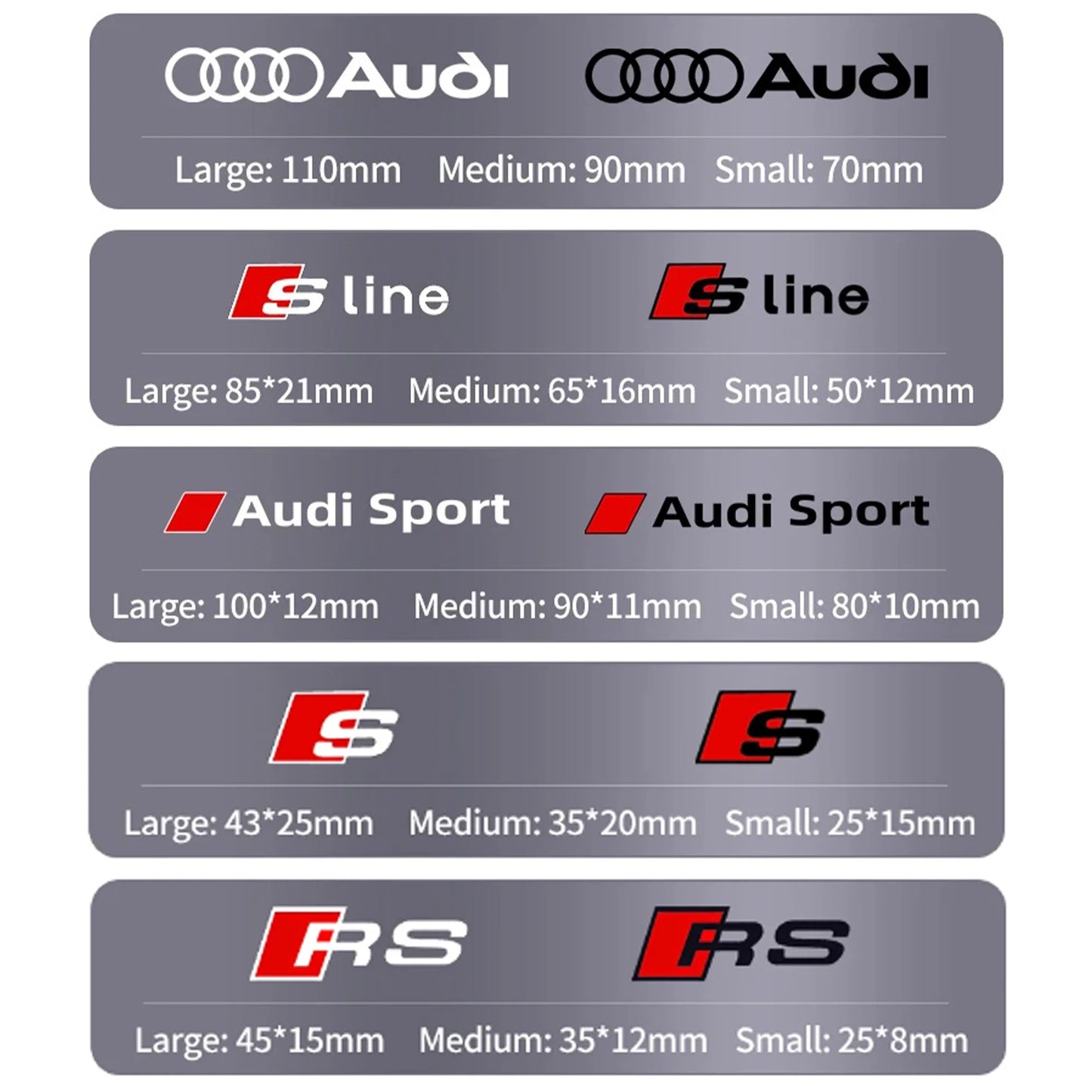 Brake Caliper Decals — Heat-Resistant Waterproof Stickers (6-Pack)