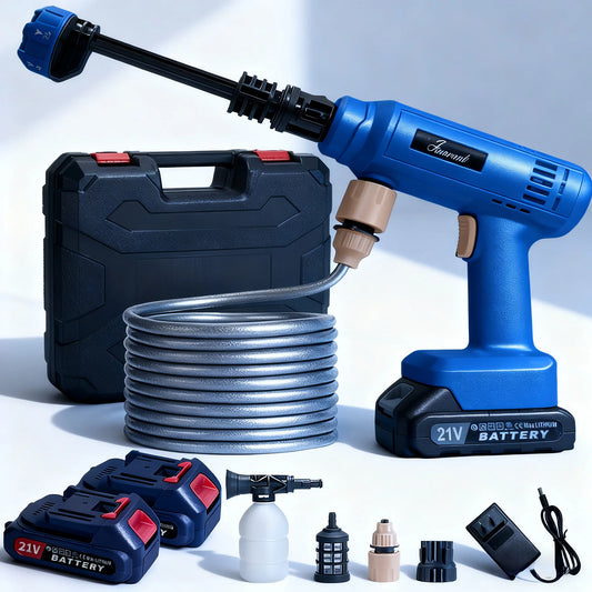 Cordless Portable Pressure Washer — High-Pressure Car & Garden Spray Gun Kit