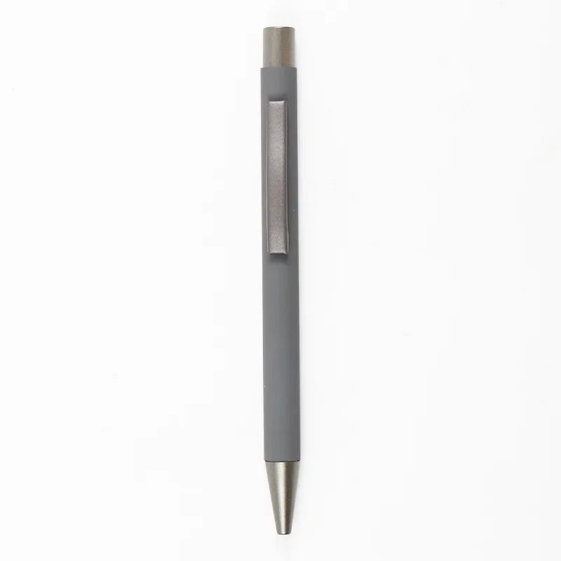 50pcs Metal Ballpoint Pen Advertising Pen Rubber Texture Custom Logo Text Engraving Laser Engraving Customizable Name Logo Pen