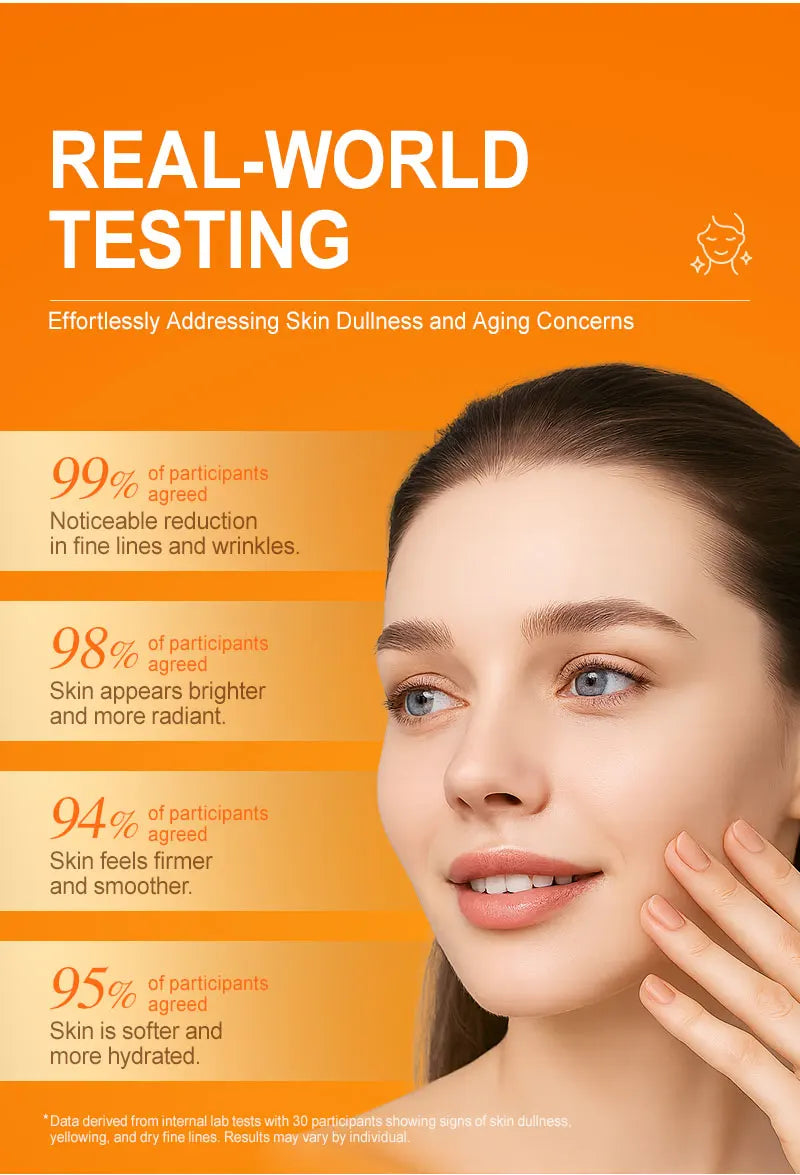 Vitamin C Whitening Facial Serum Hyaluronic Moisturizing Repair Anti-aging Repair Dull Face Essence Firming Skin Care Products