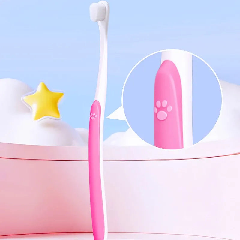 Small-Head Dense Bristle Pet Toothbrush for Dogs & Cats – photo 3