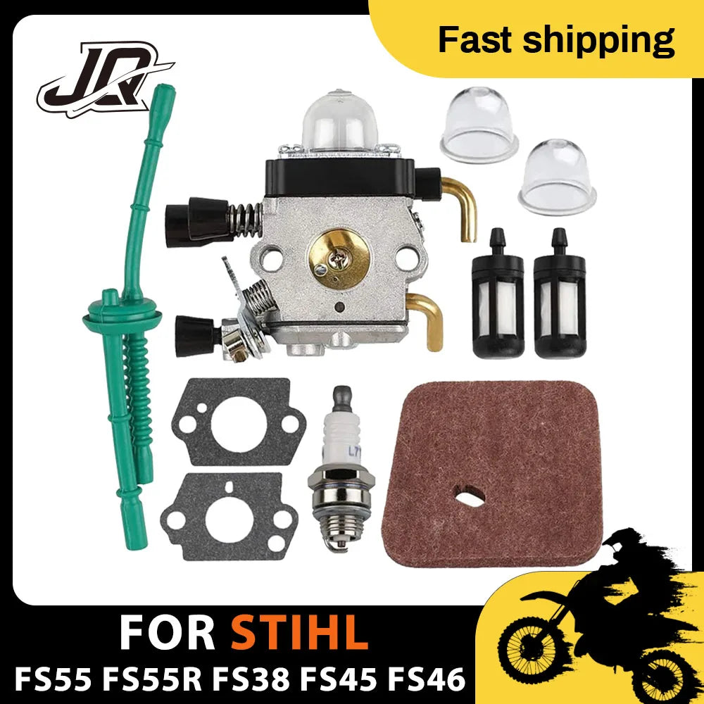 For STIHL FS55 FS55R FS38 FS45 FS46 KM55 HL45 FS45L FS45C FS46C FS55C FS55RC Carburetor String Trimmer Weed Eater