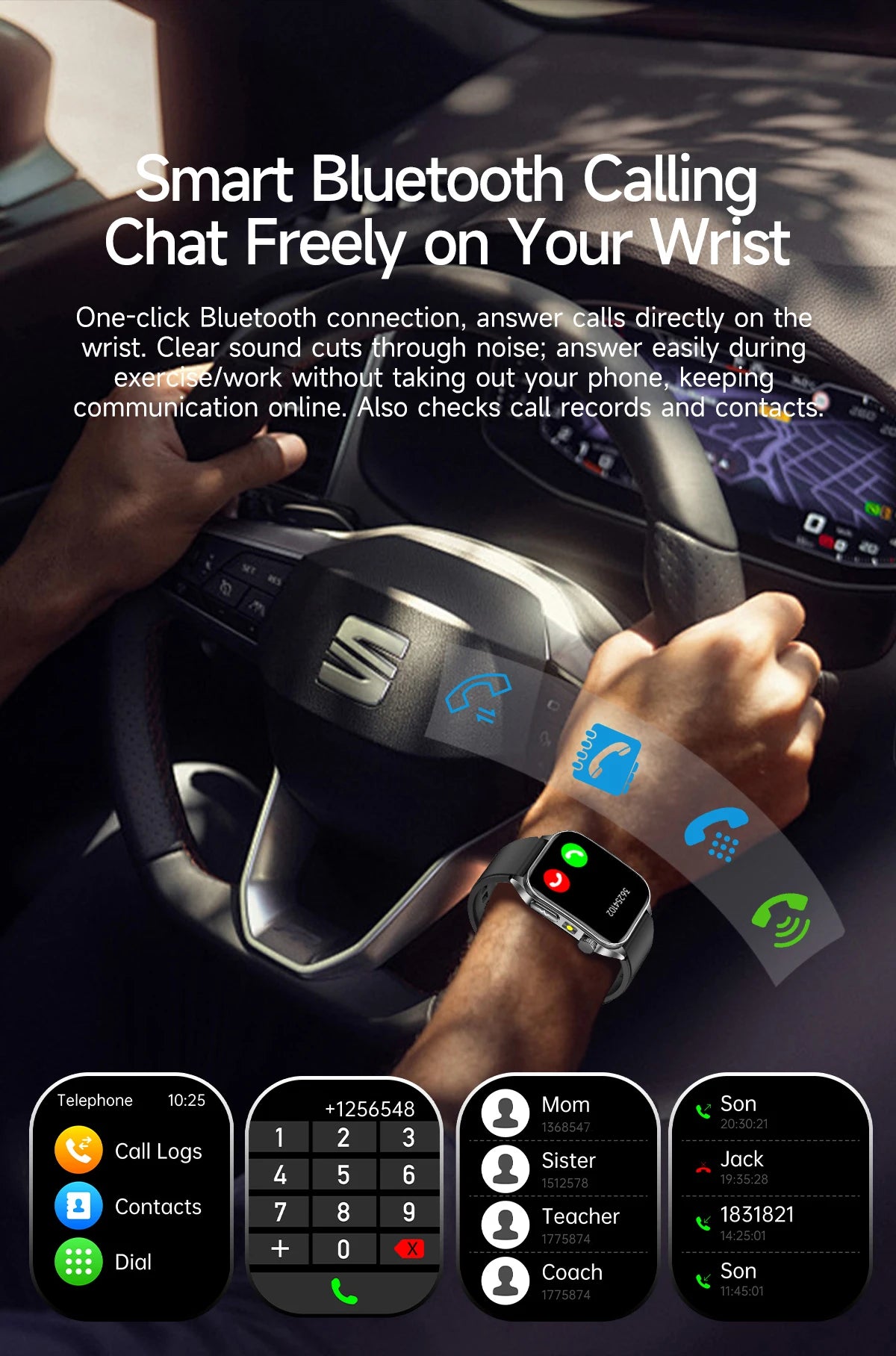 2026 AI-GPT ECG Health Smartwatch – Blood Pressure, Lipid, Uric Acid & 650nm Dual-Probe Laser | Men & Women