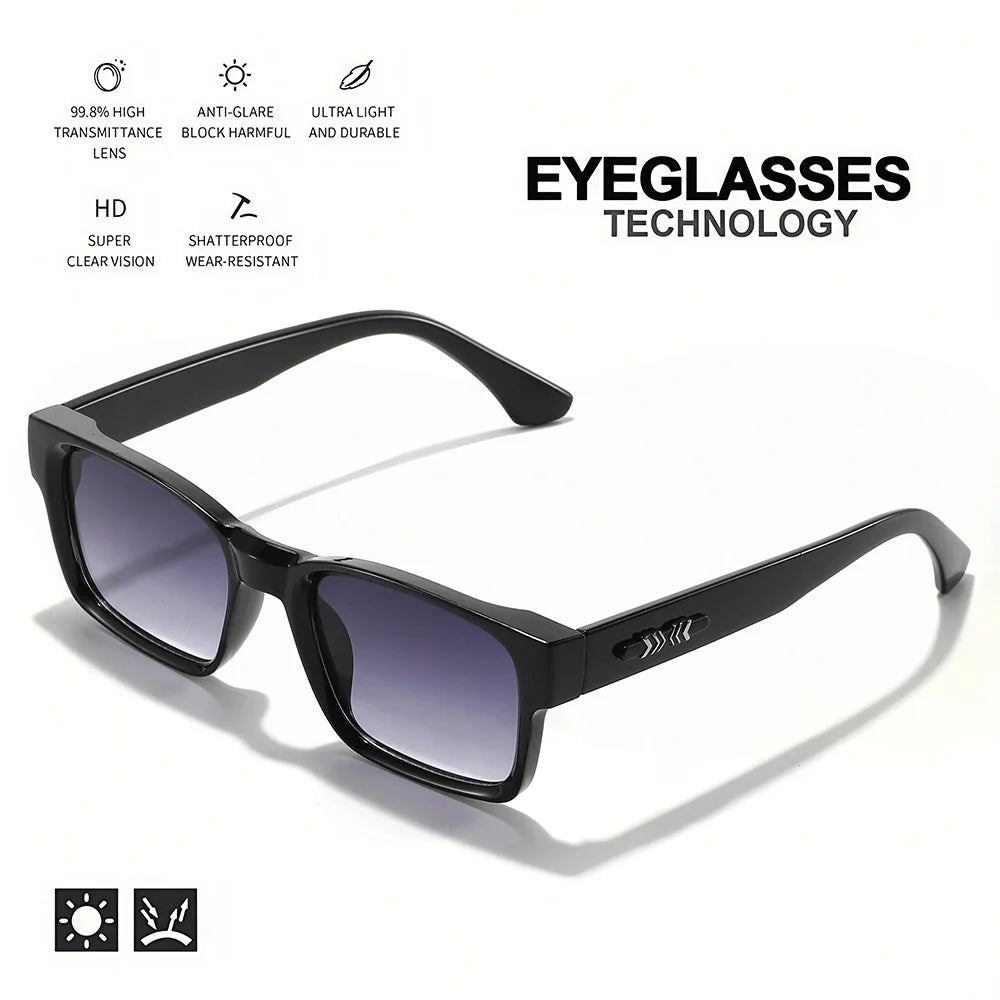 Retro Punk Square Sunglasses - UV400 Protection (3-Pack Set)