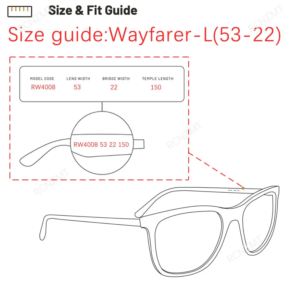For Ray Ban Meta Lens Replacement Transitions RW4006/4008 Wayfarer Headliner Anti Blue Prescription Lenses Accessories