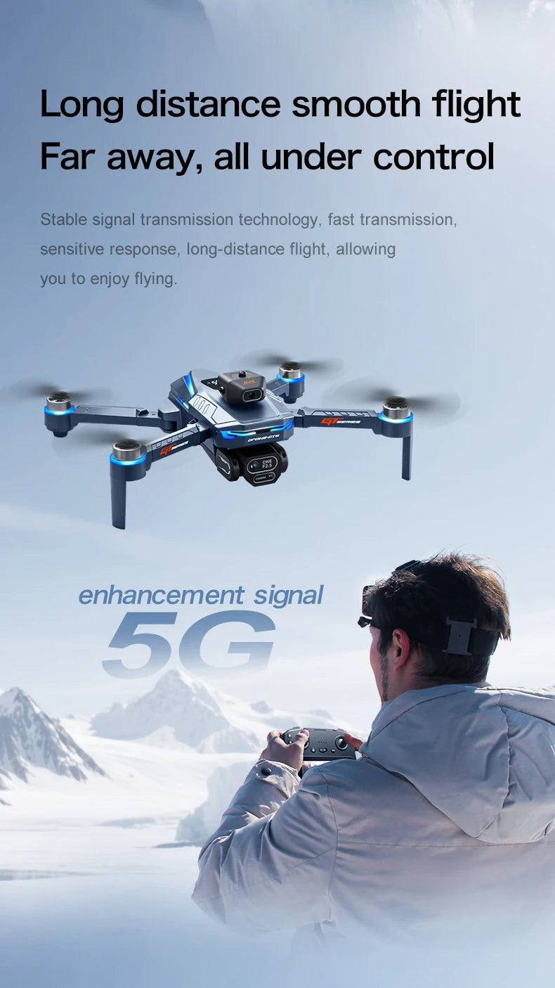 2026 New GT8 Drone GPS 8K Professional HD 360° Dual Cameras 5G WIFI Brushless Motors Obstacle Avoidance Foldable Quadcopter Toys