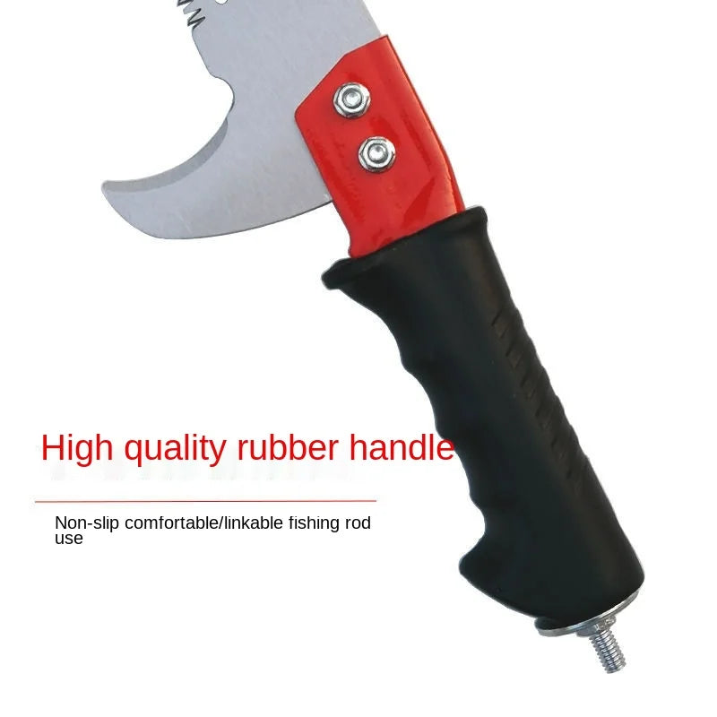 High-Reach Garden Pruning Saw – Logging & Tree Saw with Hook for Tall Branch Cutting